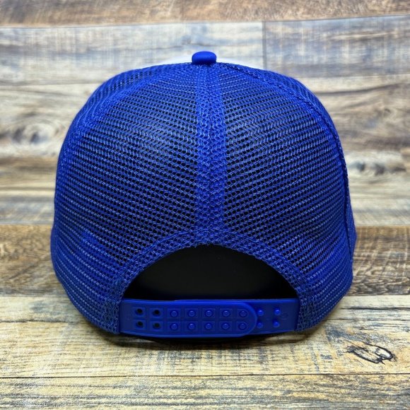 Valvoline Racing Mens Trucker Hat Blue Snapback Nascar Drag Race Motor Oil Cap - Picture 5 of 8